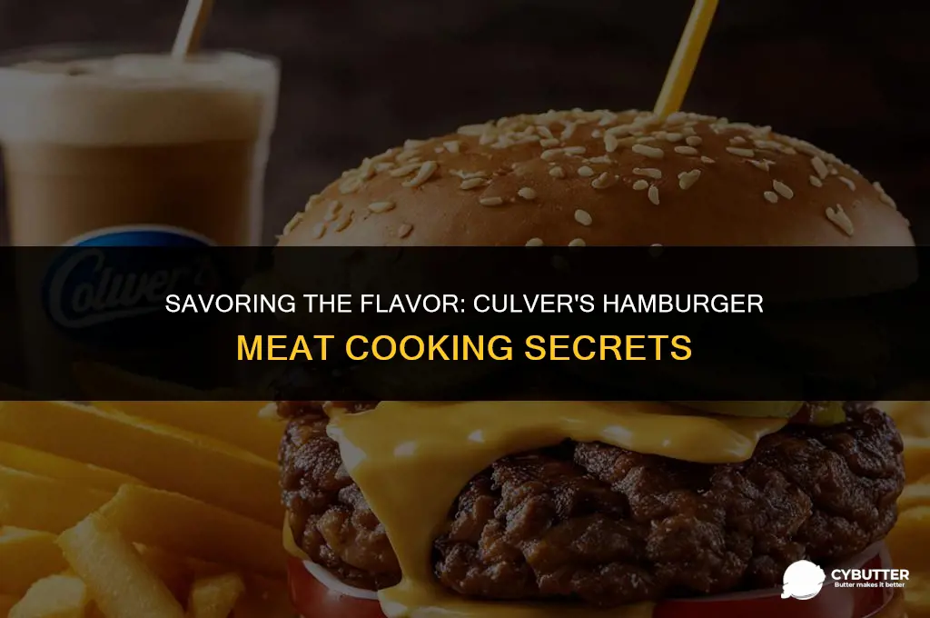 does culvers cook hamburger meat in butter