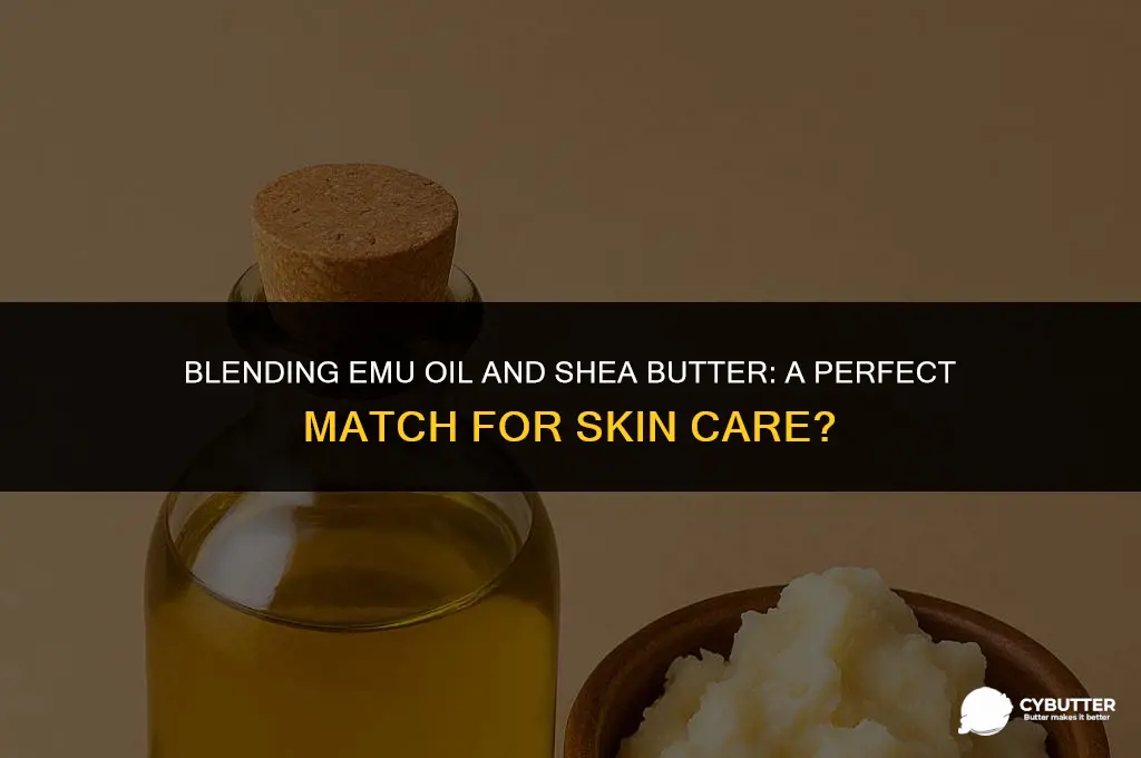 does emu oil mix well with shea butter