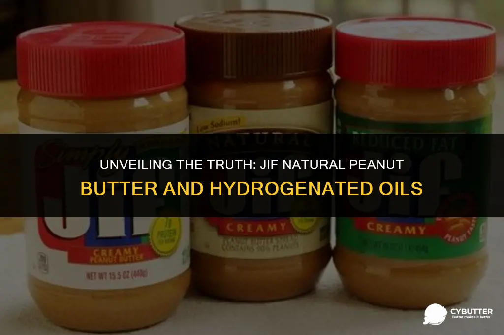 does jif natural peanut butter have hydrogenated oil