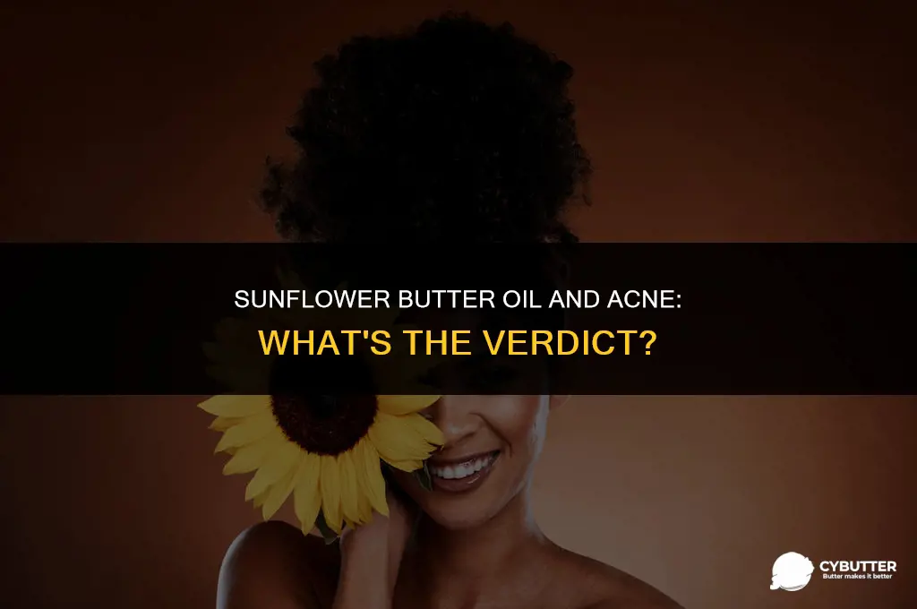 does natural sunflower butter oil make you break out