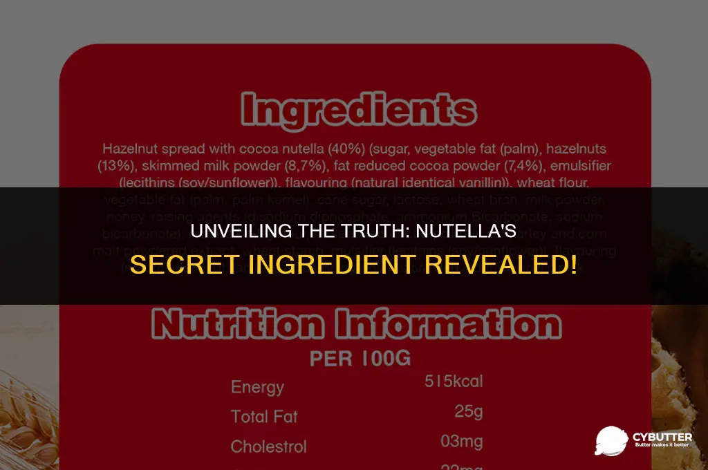 does nutella have peanut butter in it