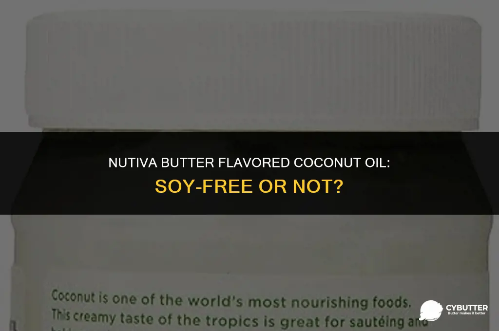 does nutiva butter flavored coconut oil have soy