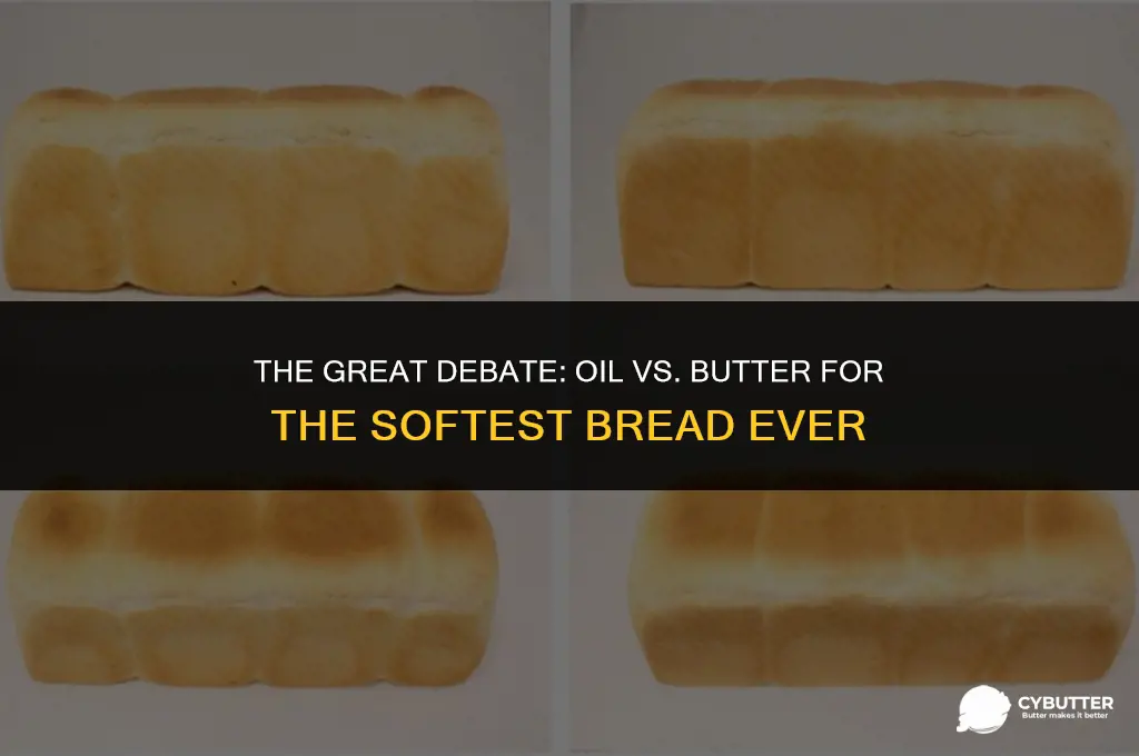 does oil or butter make softer bread