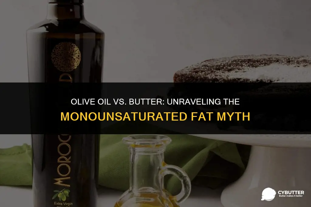 does olive oil have more monounsaturated fat than butter