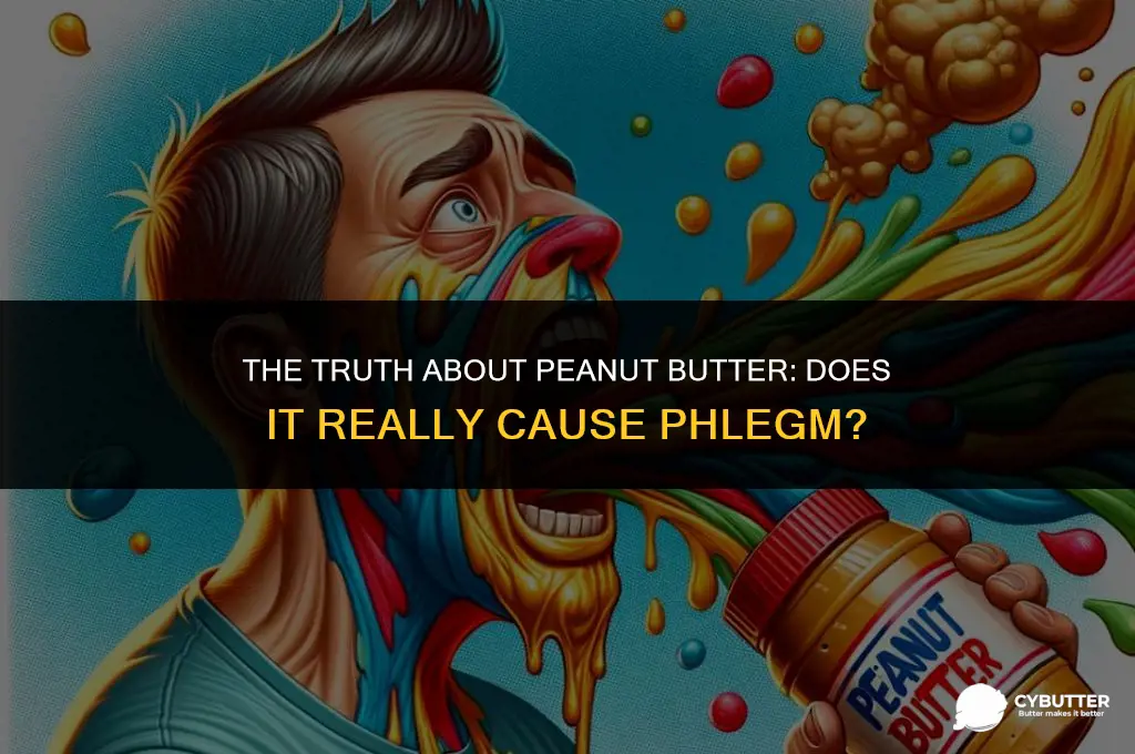 does peanut butter cause phlegm