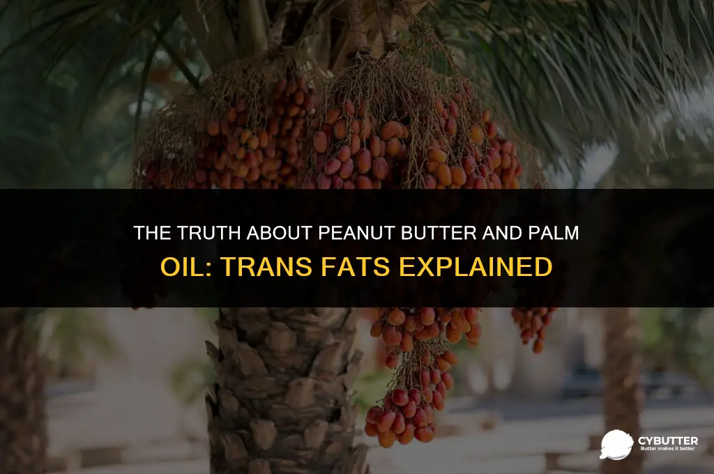 does peanut butter containing palm oil have trans fats