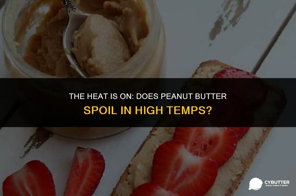 does peanut butter go bad in heat