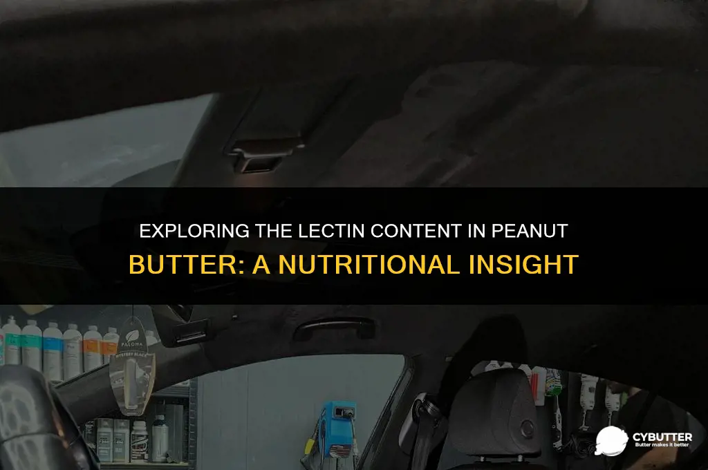 does peanut butter have lectins