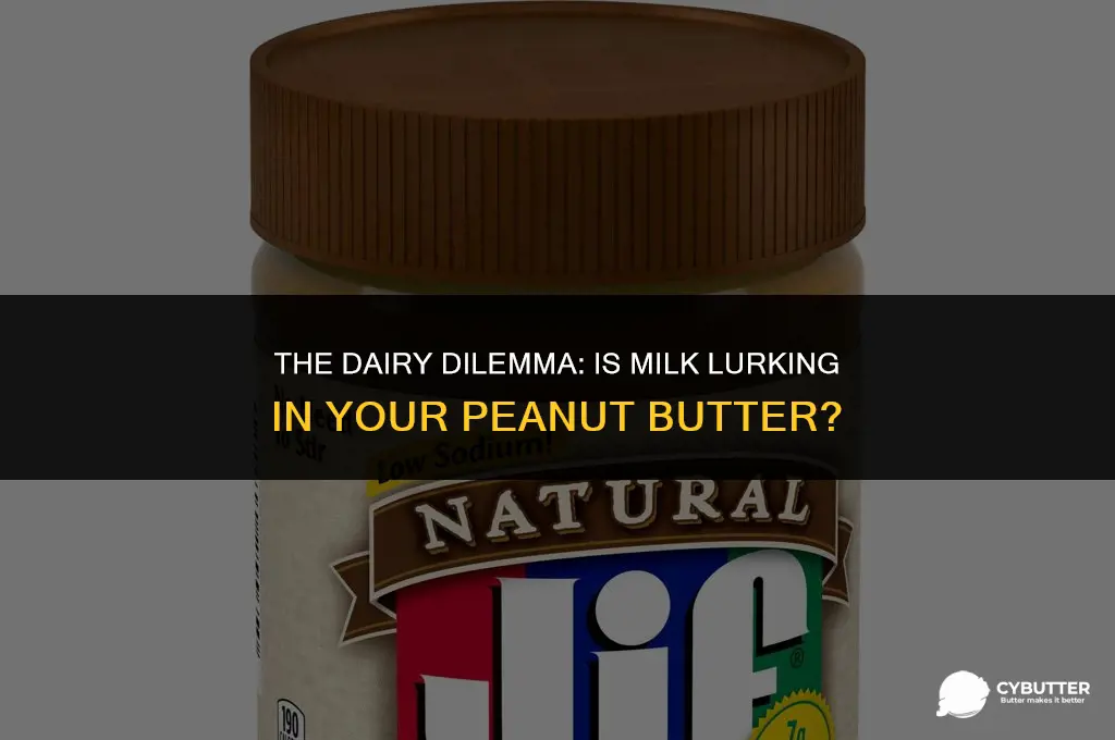 does peanut butter have milk