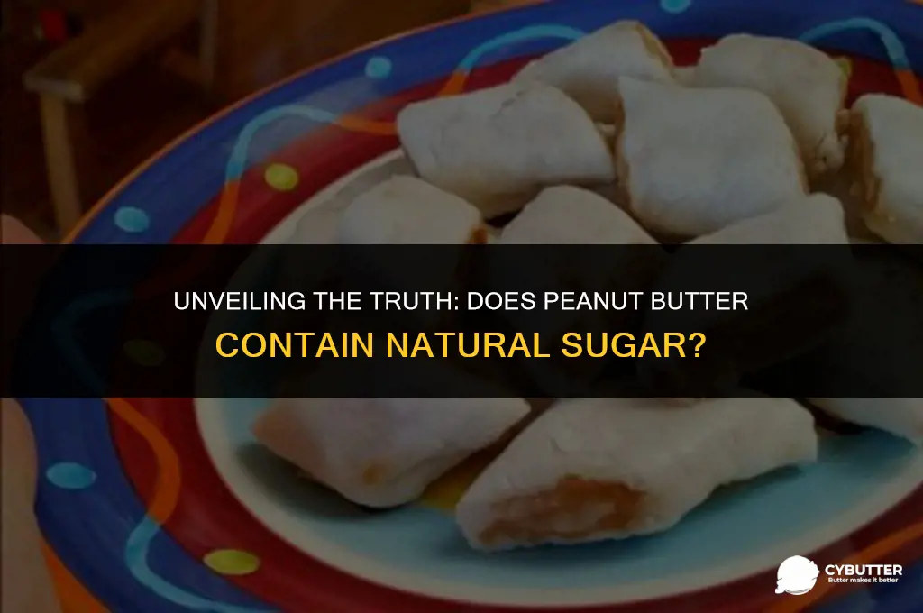 does peanut butter have natural sugar