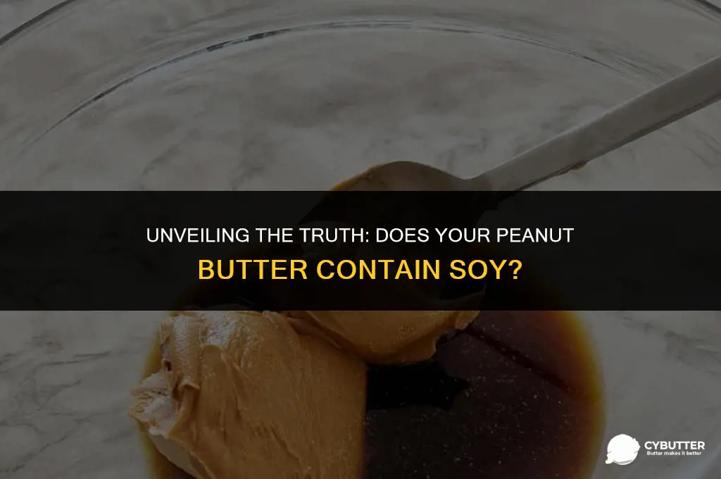 does peanut butter have soy
