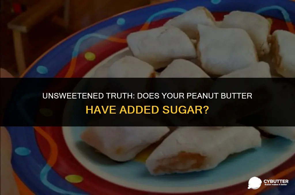 does peanut butter have sugar added