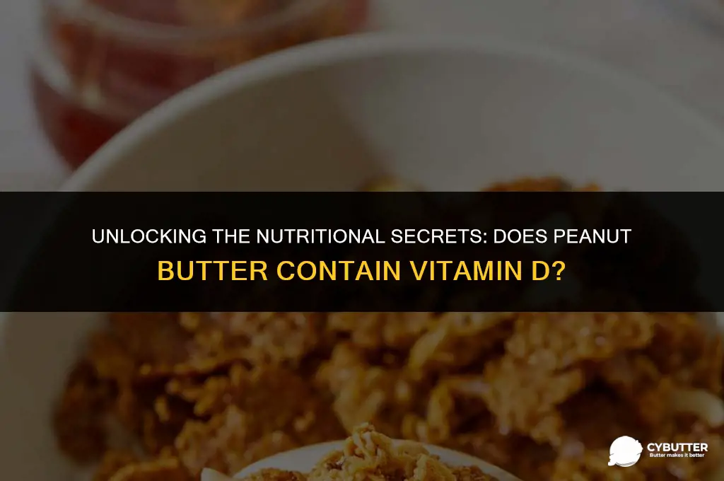 does peanut butter have vitamin d