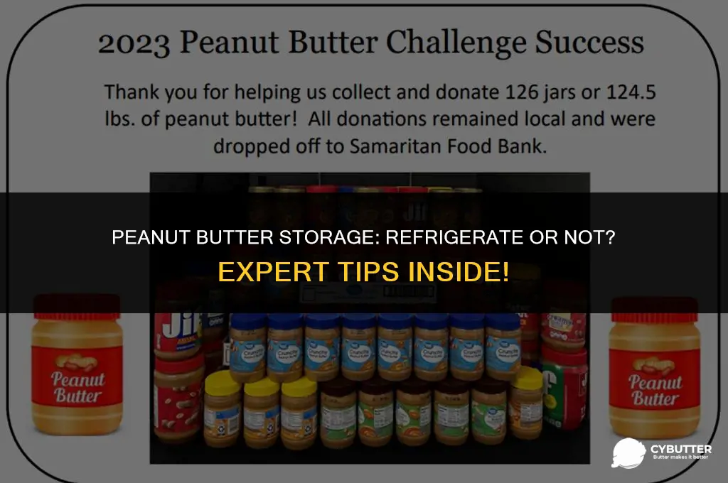 does peanut butter last longer in fridge