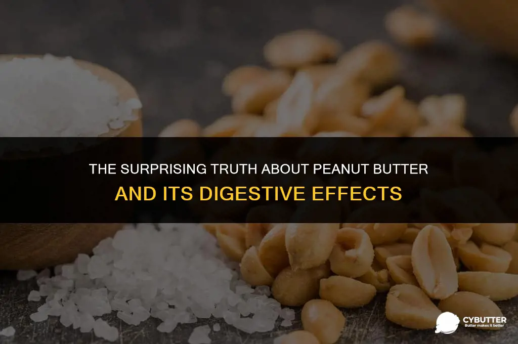 does peanut butter make you poop