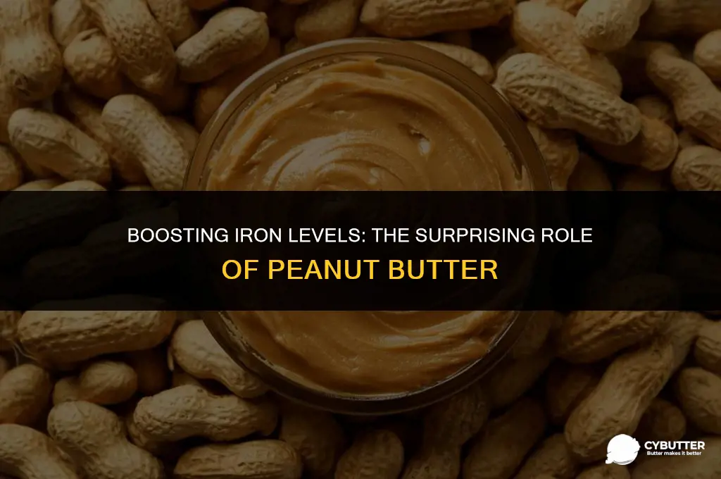 does peanut butter raise iron levels