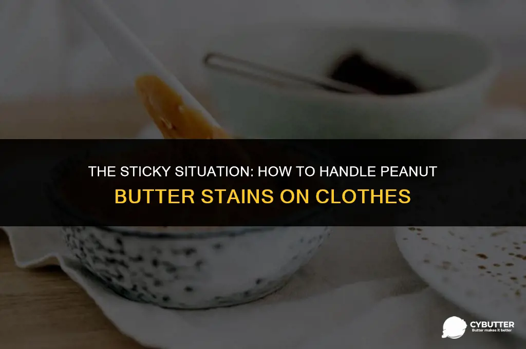 does peanut butter stain clothes