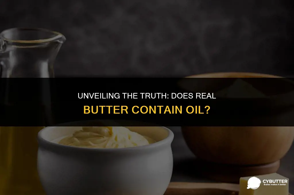 does real butter contain oil