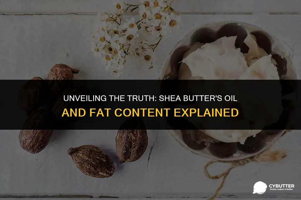 does shea butter have oil or fats