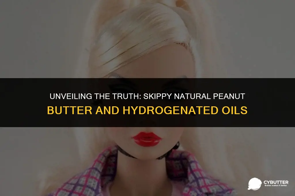 does skippy natural peanut butter have hydrogenated oils