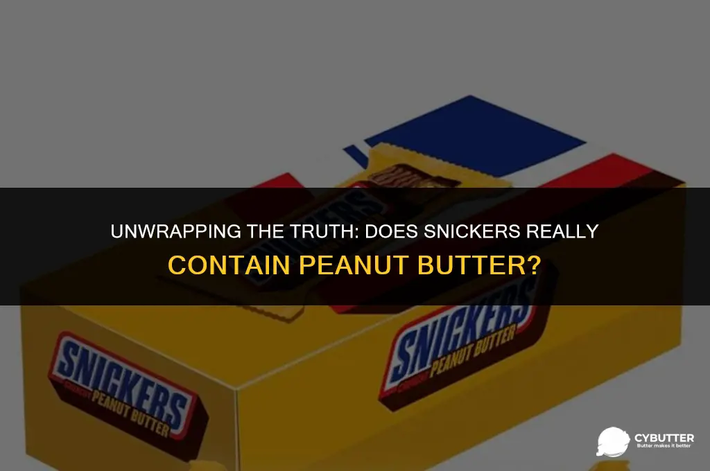 does snickers have peanut butter