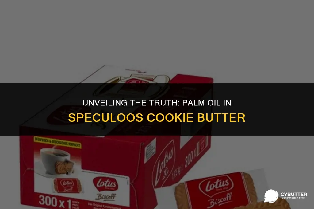 does speculoos cookie butter have palm oil