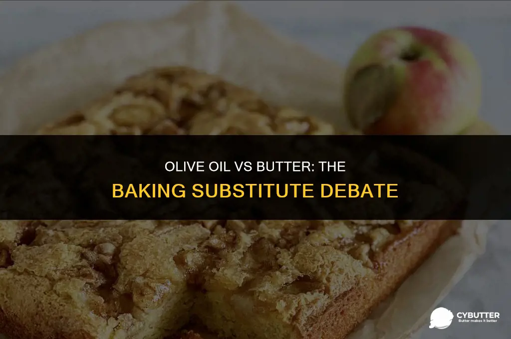 does substituing olive oil for butter ruin recipe baking