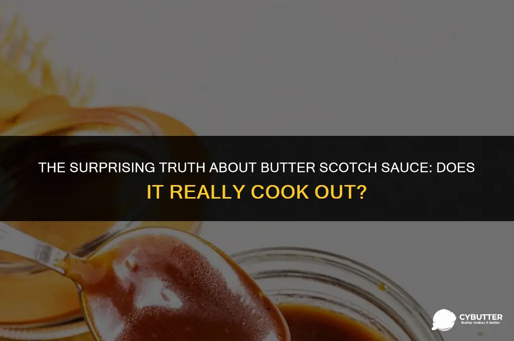 does the scotch cook out of butter scotch sauce