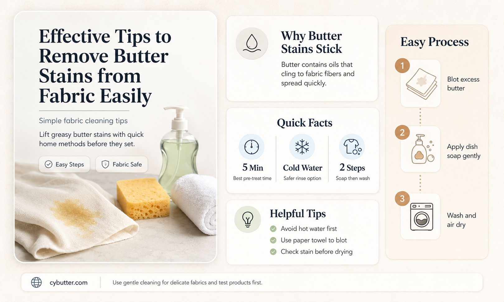 how to get a butter stain out