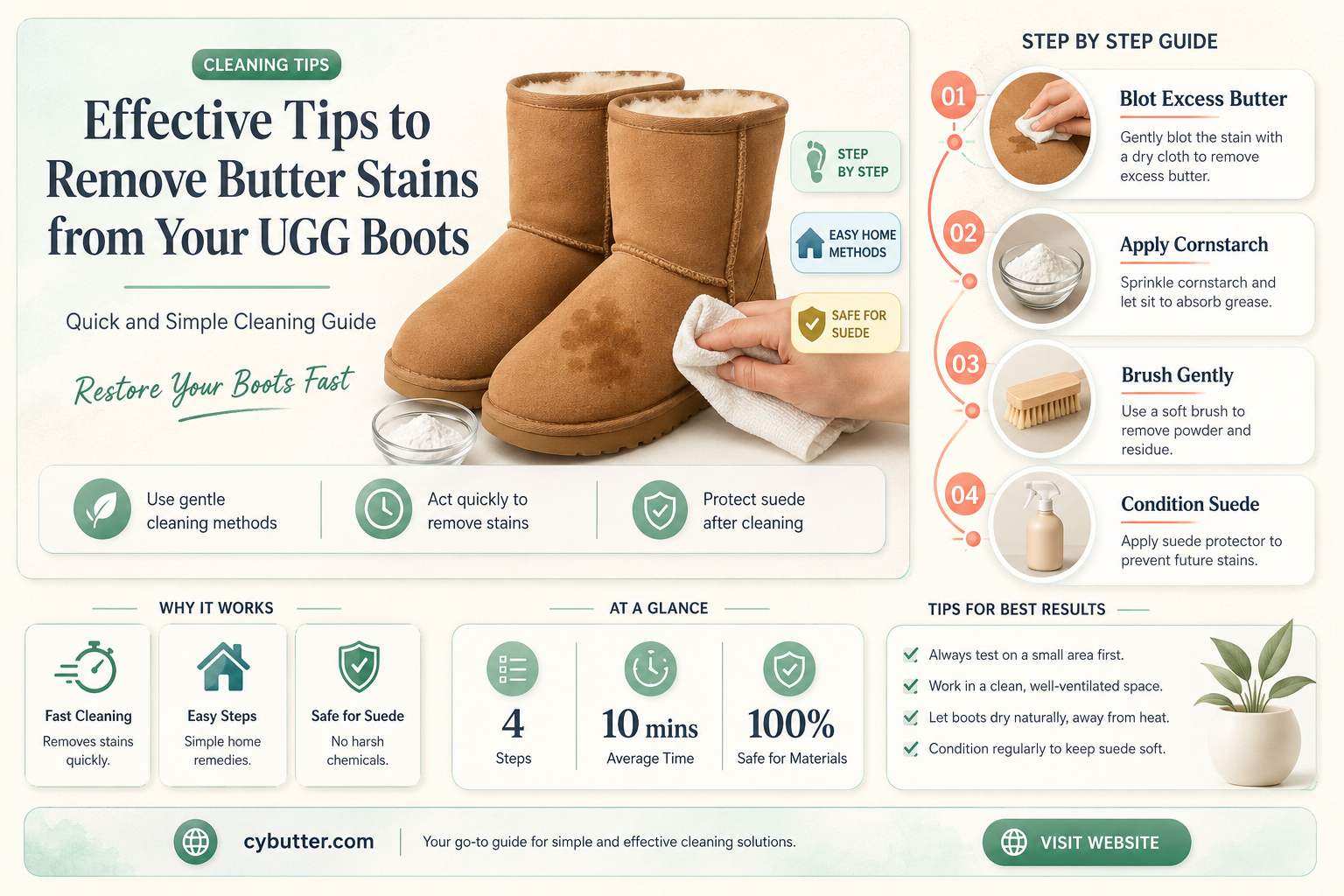 how to get butter out of uggs