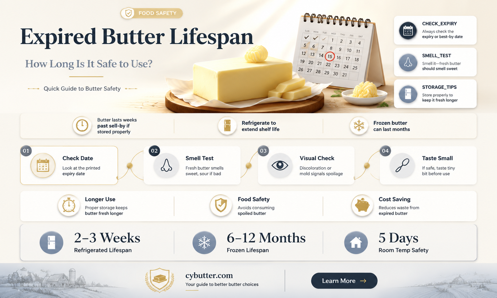 how long is expired butter good for