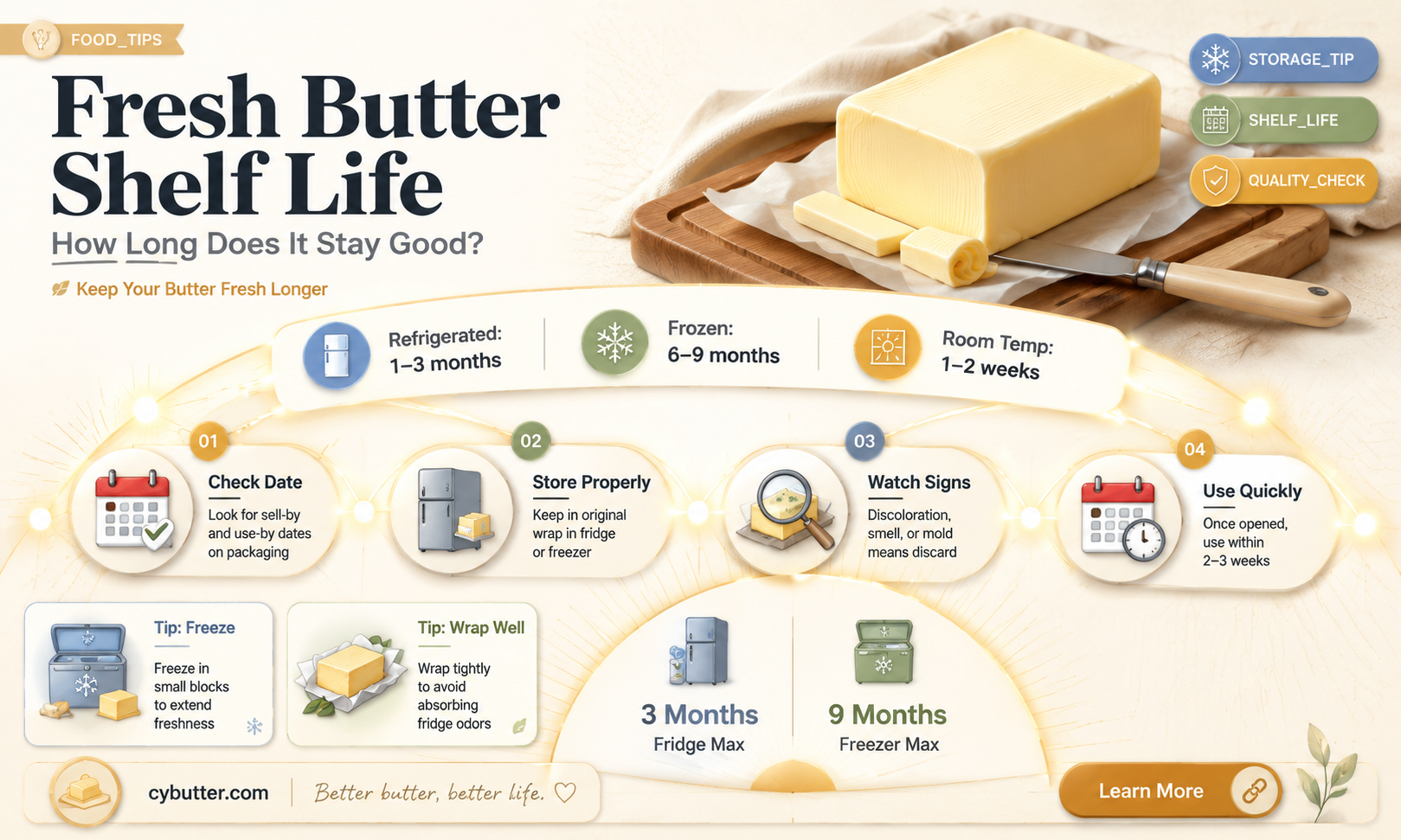 how long is fresh butter good for