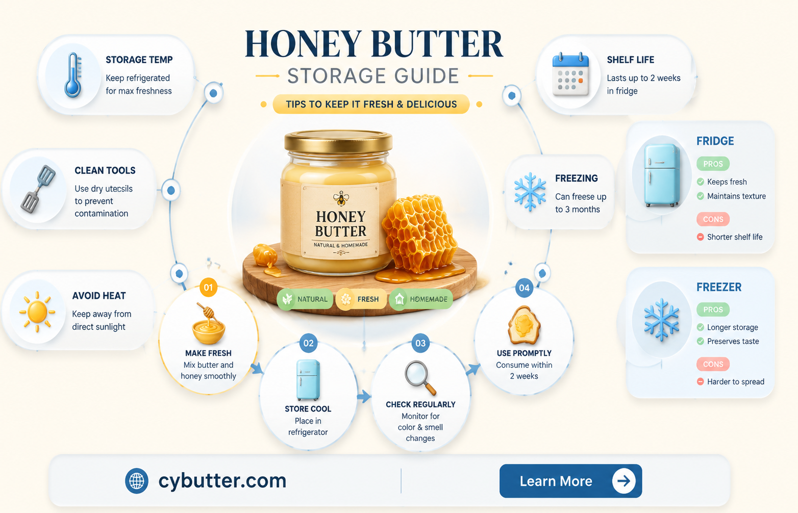 how long is homemade honey butter good for