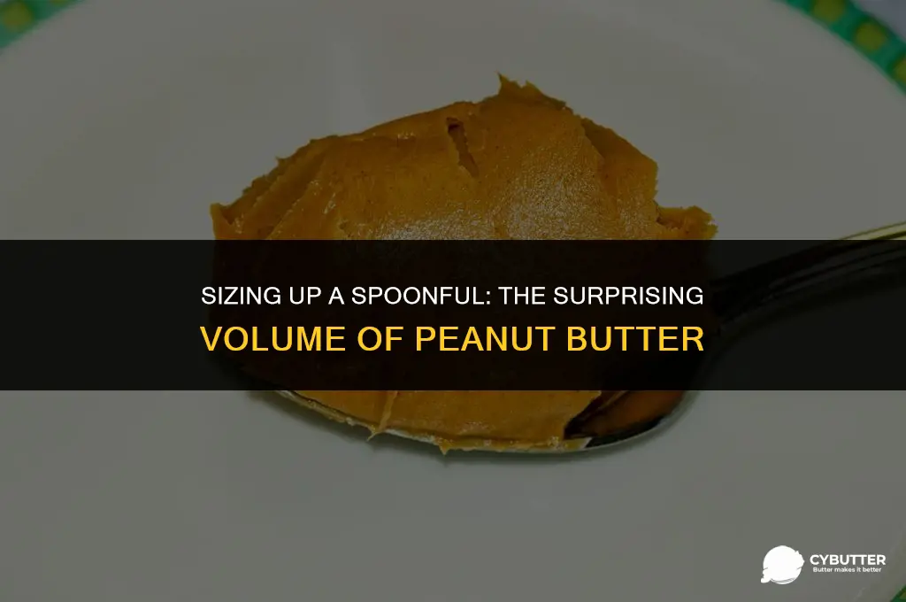 how big is a tablespoon of peanut butter