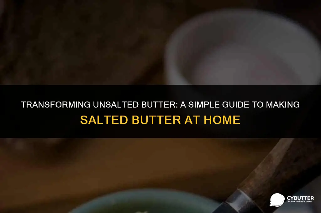 how can i make unsalted butter salted