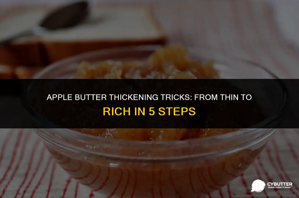 how can i thicken apple butter