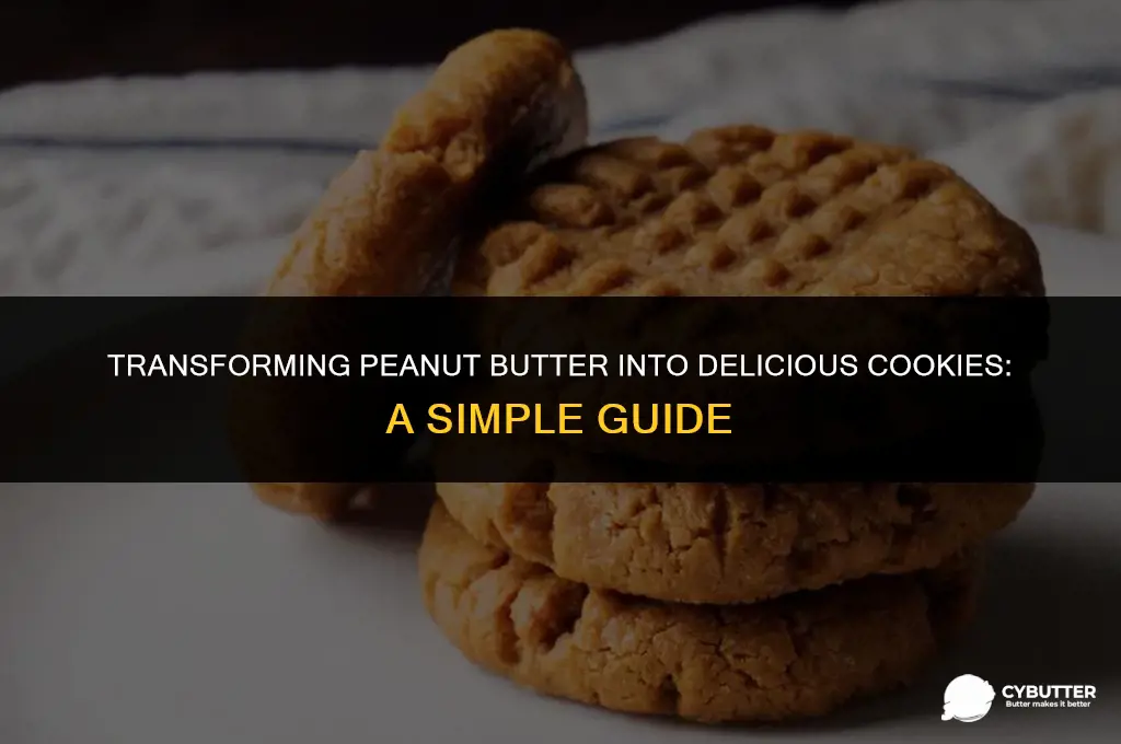 how can you cook peanut butter in to cookies