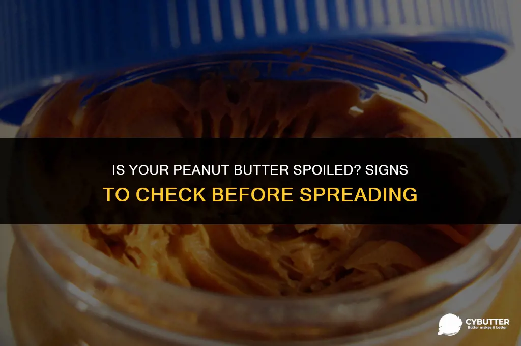how can you tell if peanut butter is bad