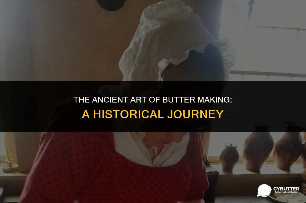 how did they make butter long ago