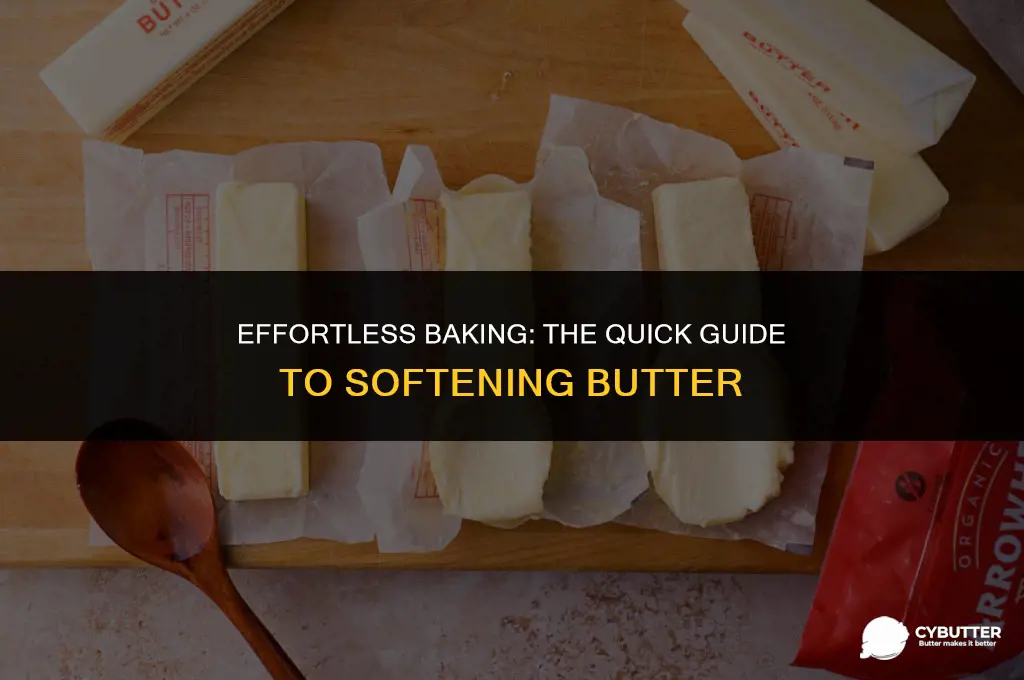 how do i soften butter for baking