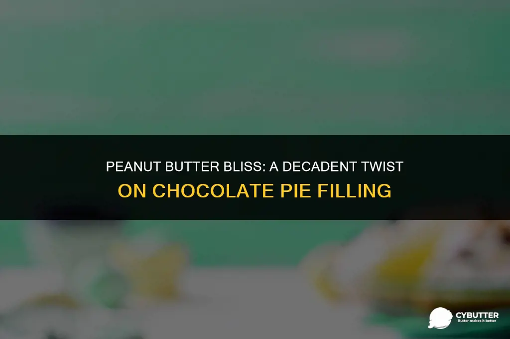 how do you add peanut butter to cooked chocolatepie filling