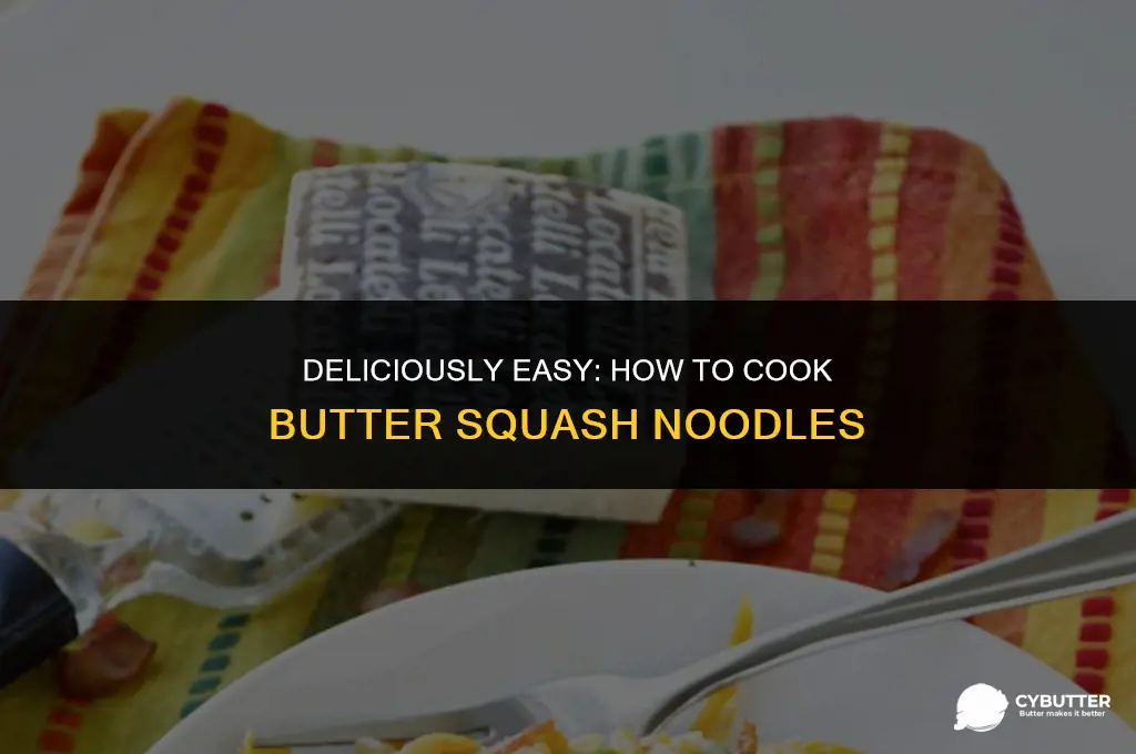 how do you cook butter squash noodles