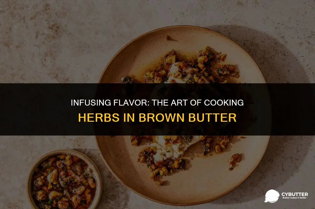 how do you cook herbs in brown butter