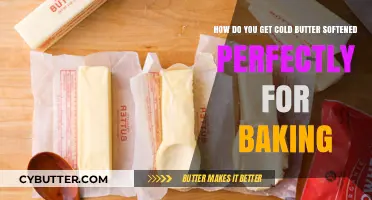 Perfectly Softened Cold Butter: Baking Tips for Ideal Texture