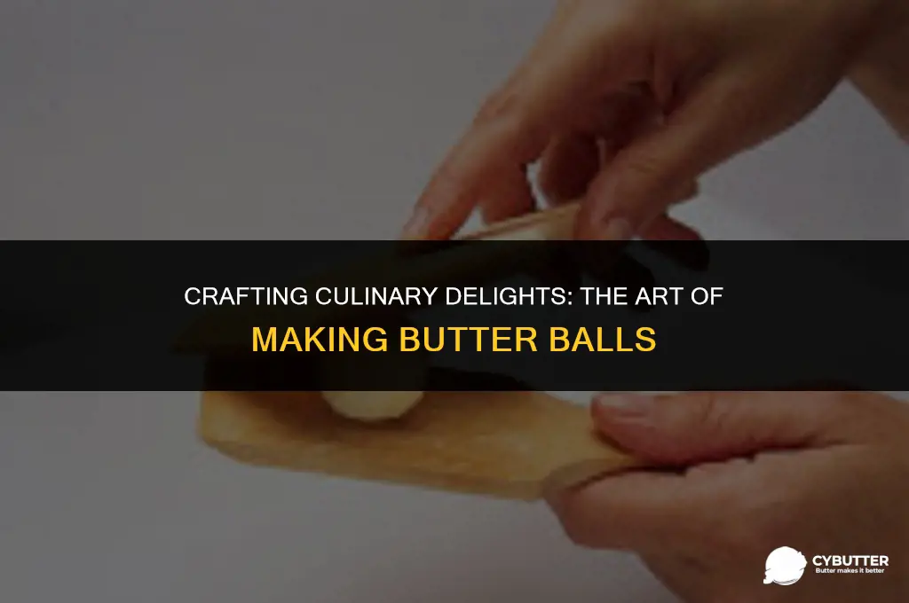 how do you make butter balls