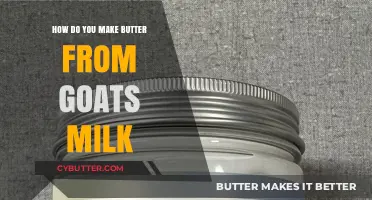 From Goat to Gold: The Art of Making Butter from Goat's Milk