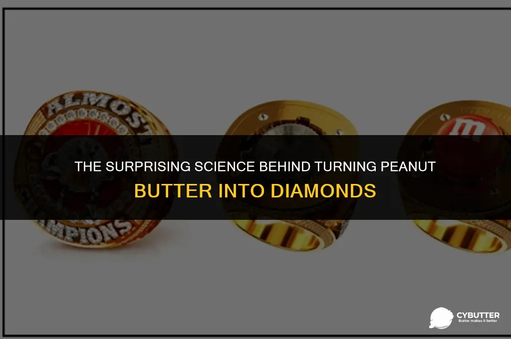 how do you make diamonds from peanut butter