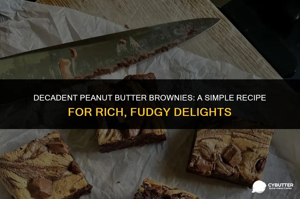 how do you make peanut butter brownies