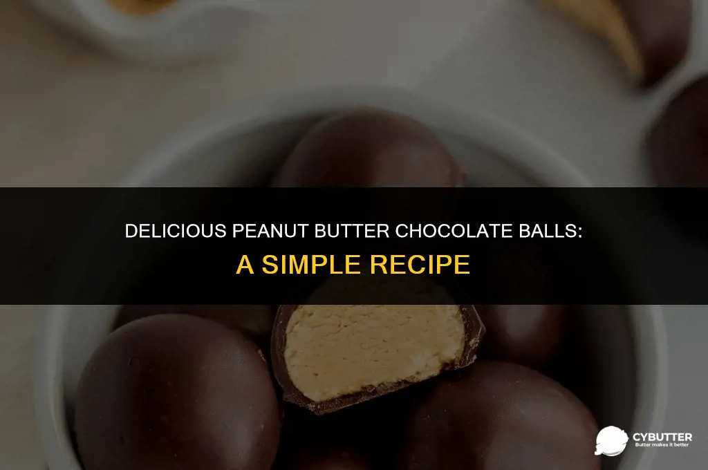 how do you make peanut butter chocolate balls