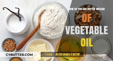 Healthier Baking: Substituting Butter for Vegetable Oil in Recipes